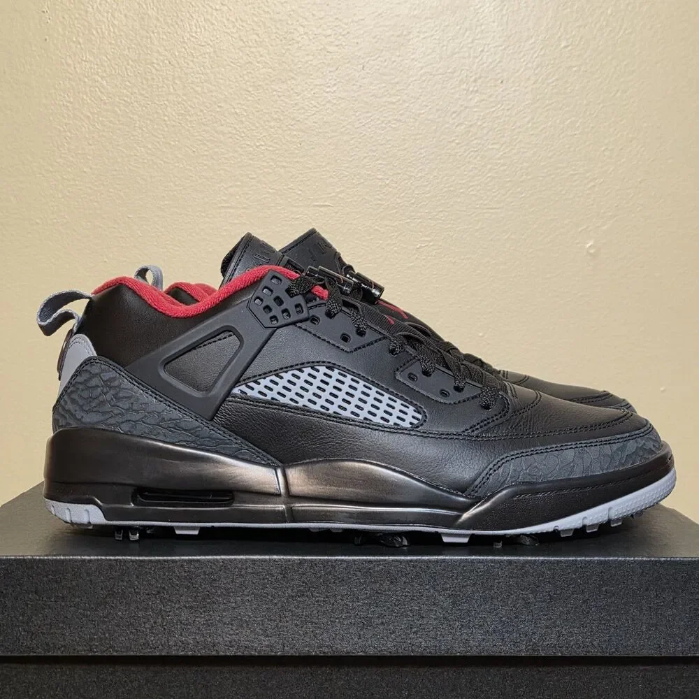 Jordan Spizike G Golf Shoes Black Stealth Varsity Red HQ4365-002 Men's Size 13